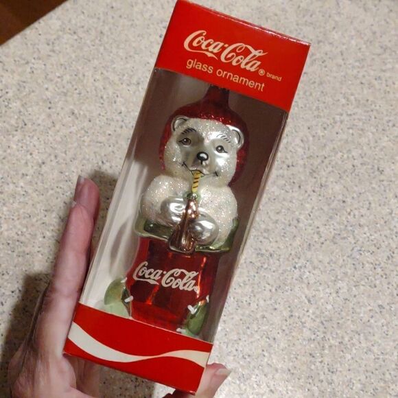 Vintage Coca Cola Bear Ornament - Picture 1 of 5